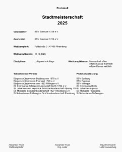 Stadtmeisterschaft 2025
